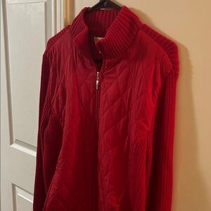 Croft & Barrow Women's Vibrant Red Puffer Jacket